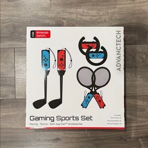 Nintendo Switch Red and Blue Gaming Sports Set